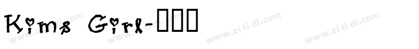 Kims Girl字体转换